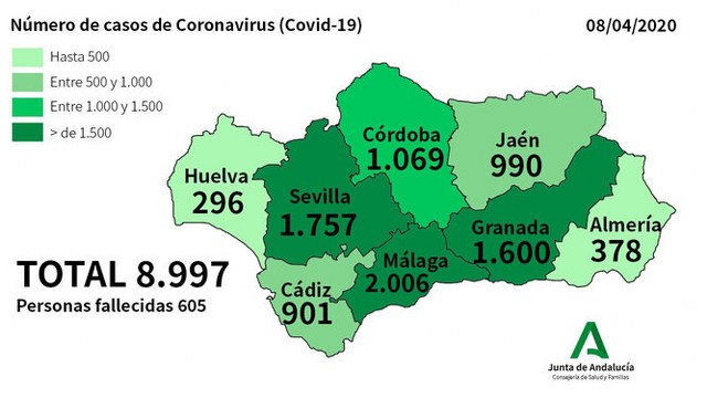mapa coronavirus 8 abril