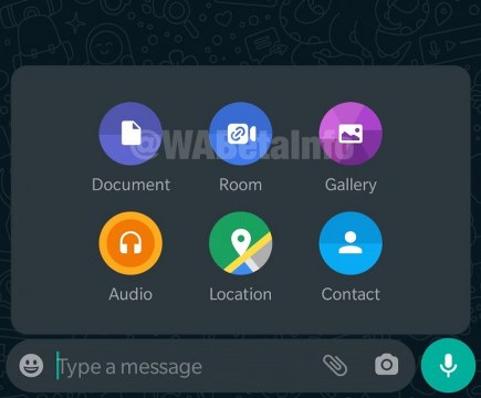 whatsapp android fb rooms