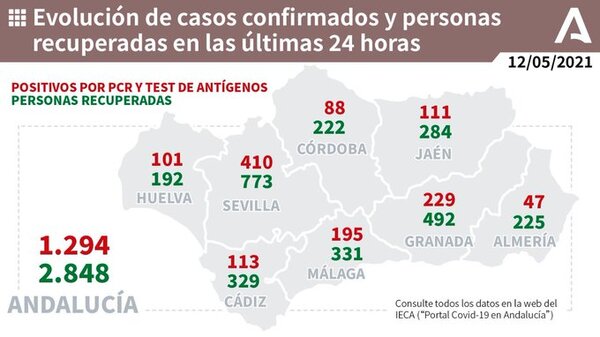 Andalucía 195 casos