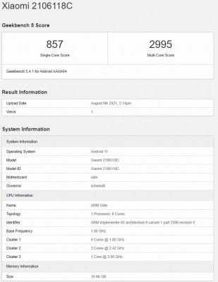 xiaomi mi sd888