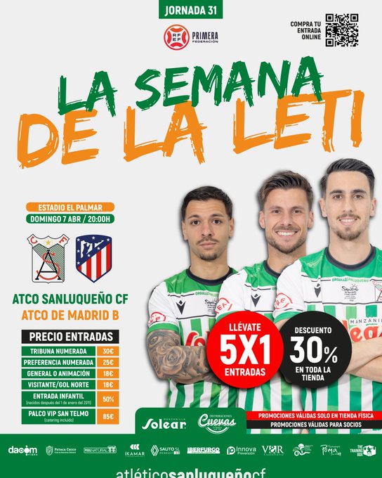 Sanluqueno vs Atlético B